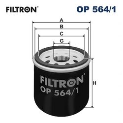 Filtru ulei Filtron OP 564/1
