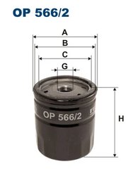 FILTRU ULEI FILTRON OP 566/2 - Compatibil cu ALFA ROMEO, FIAT, LANCIA, SEAT