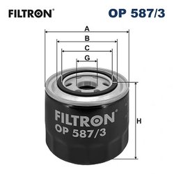 FILTRU ULEI FILTRON OP 587/3 - Compatibil cu MITSUBISHI
