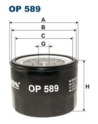 Filtru ulei Filtron OP 589