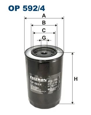 FILTRU ULEI FILTRON OP 592/4 - Compatibil cu FIAT, IVECO