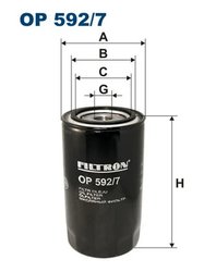 Filtru ulei Filtron OP 592/7