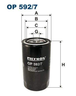 Filtru ulei Filtron OP 592/7
