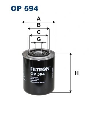 FILTRU ULEI FILTRON OP 594 - Compatibil cu ALFA ROMEO, CITROEN, FIAT, IVECO, LANCIA, MULTICAR, OPEL, OPTARE, PEUGEOT, RENAULT, R