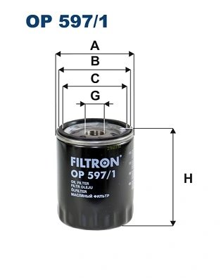 Filtru ulei Filtron OP 597/1