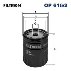 Filtru ulei Filtron OP 616/2