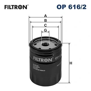 FILTRU ULEI FILTRON OP 616/2 - Compatibil cu SEAT, SKODA, VW