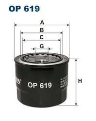 Filtru ulei Filtron OP 619