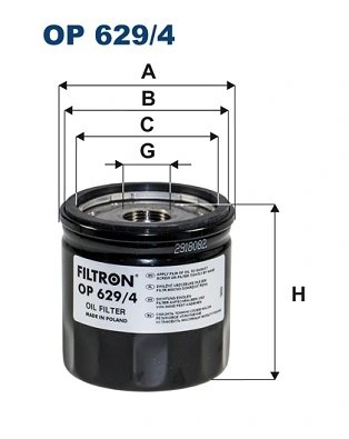 Filtru ulei Filtron OP 629/4