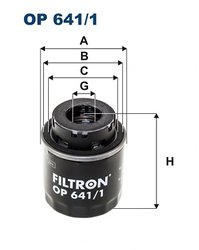 Filtru ulei Filtron OP 641/1