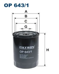 Filtru ulei Filtron OP 643/1