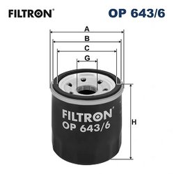 Filtru ulei Filtron OP 643/6