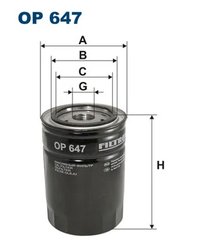 Filtru ulei Filtron OP 647