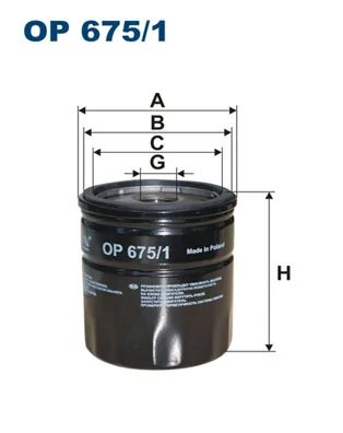 Filtru ulei Filtron OP 675/1