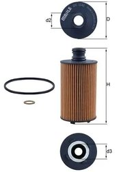FILTRU ULEI KNECHT OX 1141D - Compatibil cu SSANGYONG