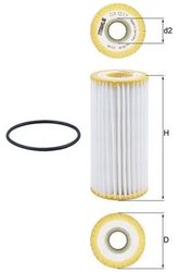 FILTRU ULEI KNECHT OX 1217D - Compatibil cu AUDI, CUPRA, PORSCHE, SEAT, SKODA, VW