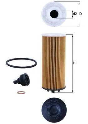FILTRU ULEI KNECHT OX 1238D - Compatibil cu BMW, MINI