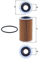 FILTRU ULEI KNECHT OX 1267D - Compatibil cu FORD