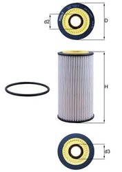 FILTRU ULEI KNECHT OX 1311D - Compatibil cu AUDI
