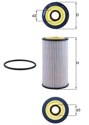 FILTRU ULEI KNECHT OX 1311D - Compatibil cu AUDI