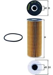 FILTRU ULEI MAHLE OX 133D - Compatibil cu DAEWOO, MERCEDES-BENZ, PUCH, SSANGYONG, VW