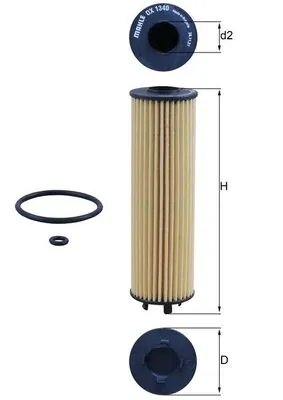 Filtru ulei MAHLE OX 1340D