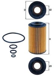 FILTRU ULEI KNECHT OX 153/7D - Compatibil cu MERCEDES-BENZ, PUCH