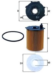 FILTRU ULEI KNECHT OX 171/2D - Compatibil cu CITROEN, DS, FIAT, FORD, FORD ASIA & OCEANIA, MAZDA, MINI, MITSUBISHI, PEUGEOT, SAN