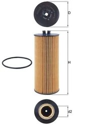 FILTRU ULEI KNECHT OX 174D - Compatibil cu BREDAMENARINIBUS, DEUTZ-FAHR, FENDT, MAZ, MERCEDES-BENZ, OPTARE, SETRA, TERBERG-BENSC