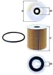 FILTRU ULEI KNECHT OX 175D - Compatibil cu CHRYSLER, FIAT, JEEP, MINI, NISSAN