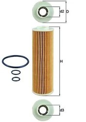 FILTRU ULEI KNECHT OX 183/5D - Compatibil cu MERCEDES-BENZ