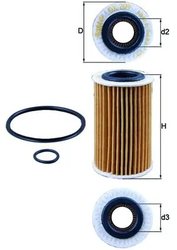 FILTRU ULEI KNECHT OX 209D - Compatibil cu RENAULT