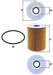 FILTRU ULEI KNECHT OX 254D1 - Compatibil cu MCLAREN, MERCEDES-BENZ