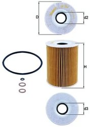 FILTRU ULEI KNECHT OX 254D3 - Compatibil cu BMW