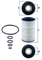 FILTRU ULEI KNECHT OX 345/7D - Compatibil cu CHRYSLER, MERCEDES-BENZ, PUCH