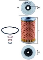 FILTRU ULEI KNECHT OX 34D - Compatibil cu MERCEDES-BENZ, PUCH