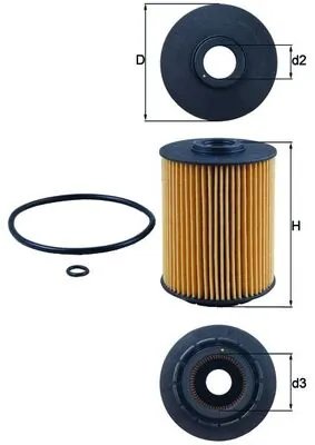 FILTRU ULEI KNECHT OX 356D - Compatibil cu VW