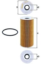 FILTRU ULEI KNECHT OX 366D - Compatibil cu PORSCHE