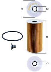 FILTRU ULEI KNECHT OX 377D - Compatibil cu GENESIS, HYUNDAI, KIA