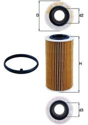 FILTRU ULEI MAHLE OX 379D - Compatibil cu AUDI, AUDI (FAW), CUPRA, KTM, SEAT, SKODA, VW