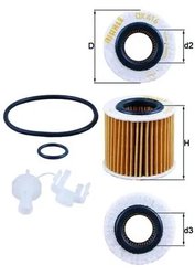 FILTRU ULEI KNECHT OX 416D2 - Compatibil cu ASTON MARTIN, DAIHATSU, SUBARU, TOYOTA