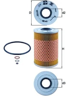 FILTRU ULEI KNECHT OX 41D - Compatibil cu ALPINA, BMW