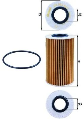 FILTRU ULEI KNECHT OX 554D1 - Compatibil cu LEXUS, TOYOTA