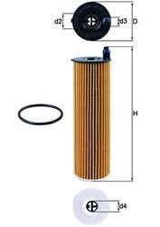 FILTRU ULEI KNECHT OX 823/6D - Compatibil cu MERCEDES-BENZ
