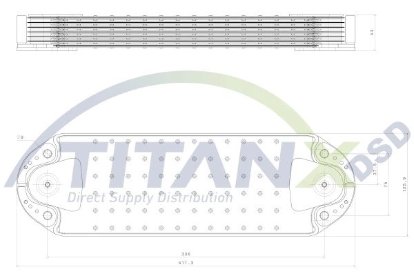 RADIATOR ULEI / TERMOFLOT TITANX OX129004 - Compatibil cu VOLVO
