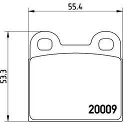 SET PLACUTE FRANA BREMBO P 06 001 - Compatibil cu ALFA ROMEO, AUTO UNION, BMW, DAF, NISSAN, NSU, OPEL, PORSCHE, SAAB, TALBOT, VO