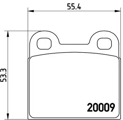 Set placute frana Brembo P 06 001