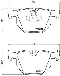 SET PLACUTE FRANA BREMBO P 06 039 - Compatibil cu BMW, BMW (BRILLIANCE)