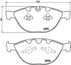 Set placute frana Brembo P 06 047