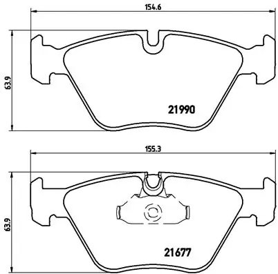SET PLACUTE FRANA BREMBO P 06 065 - Compatibil cu BMW